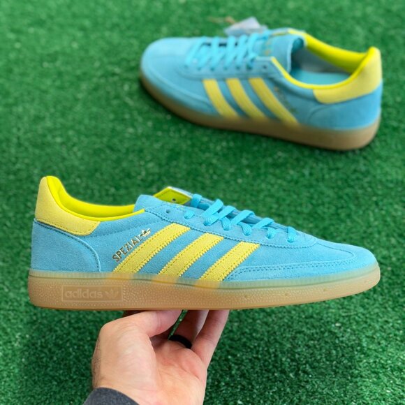 Adidas Handball Spezial Blue Glow Bright Yellow Womens...